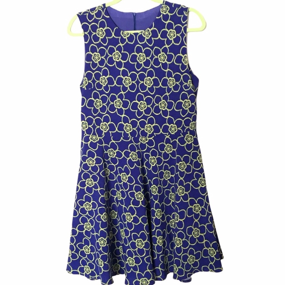 Cute Blue & Yellow Custom Made Dress